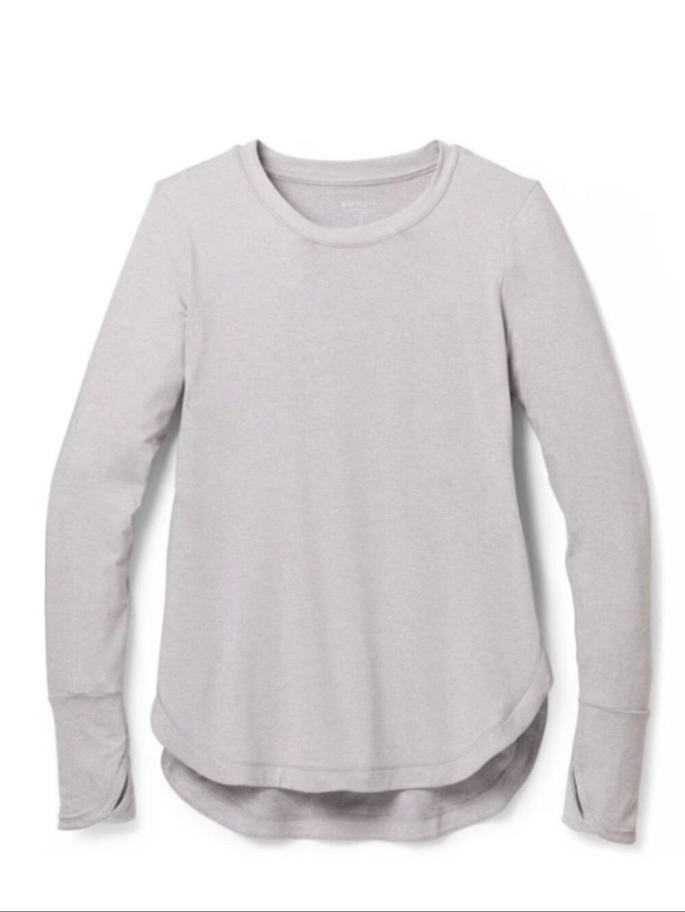 ATHLETA Dovetail Grey Uptempo Long Sleeve Top-ST